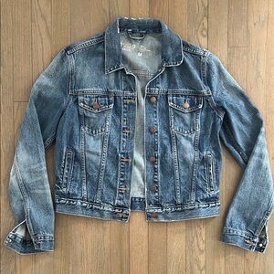 Gap Spring 2014 Faded Blue Denim Jacket - Women